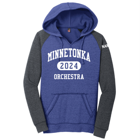 Minnetonka orchestra WOMEN's Hooded sweatshirt with front print and name