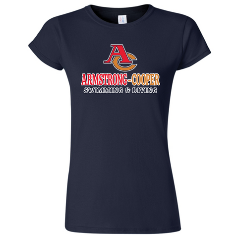 Armstrong  Cooper Boys swim & Dive LADIES'S team cotton t-shirt