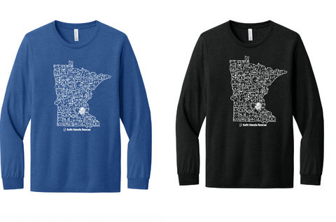 Safe Hands Rescue long sleeve T-shirt(MN logo)