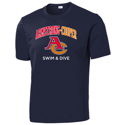 Armstrong Cooper Boys swim & Dive Dri-fit team t-shirt