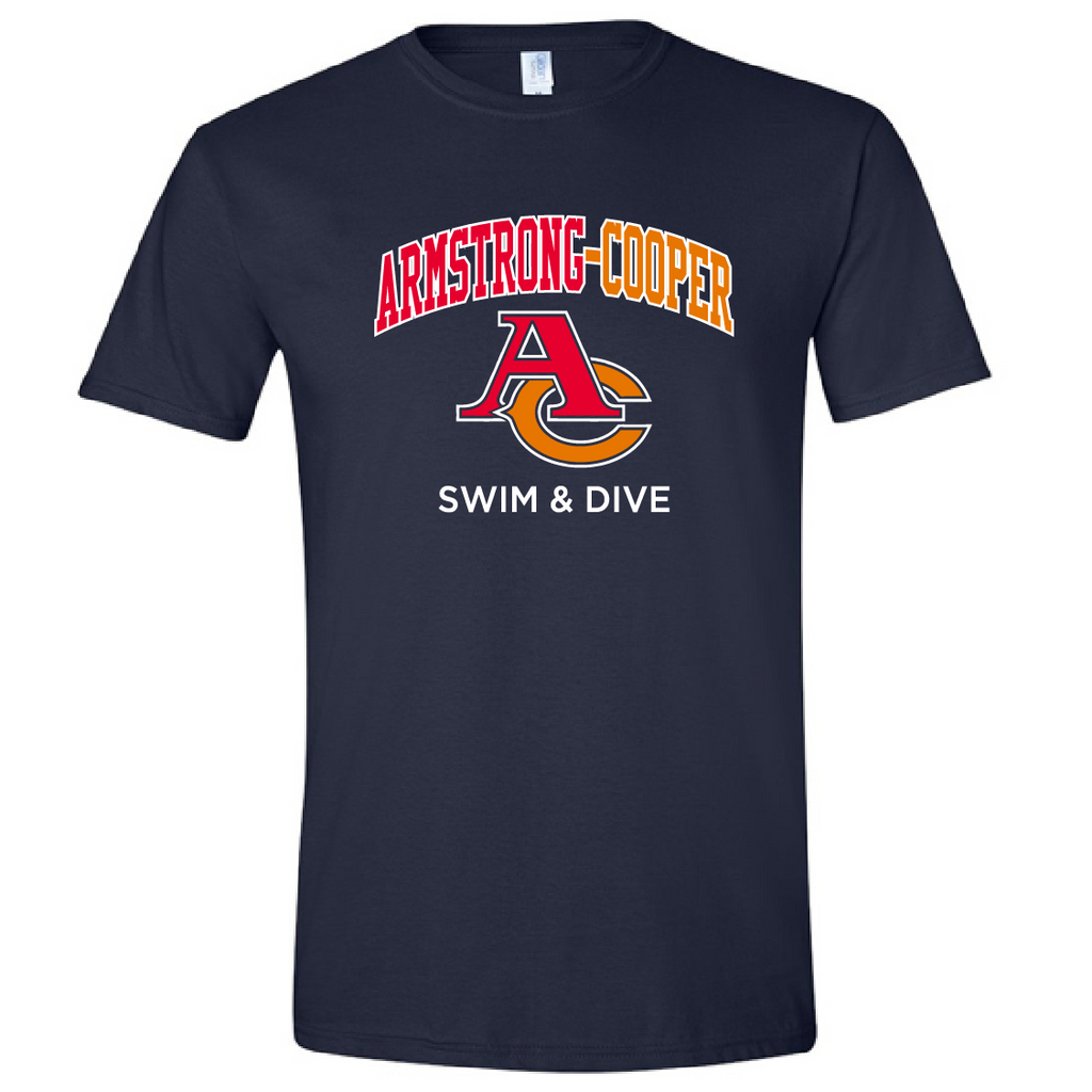 Armstrong  Cooper Boys swim & Dive team cotton t-shirt