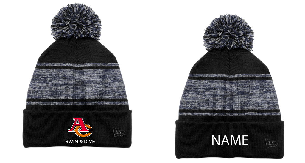 Armstrong Cooper Boys Swim & Dive Beanie Hat - With Name