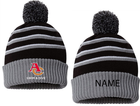 Armstrong Cooper Boys Swim & Dive Beanie Hat - With Name