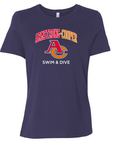 Armstrong  Cooper Boys swim & Dive LADIES'S team cotton t-shirt
