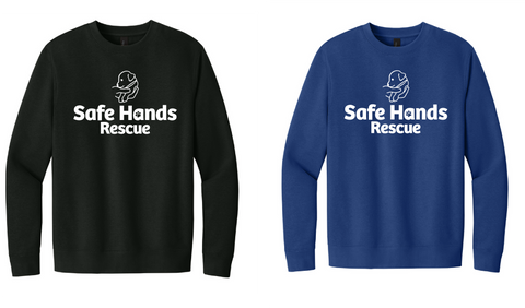 Safe Hands Rescue crewneck sweatshirt