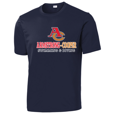 Armstrong Cooper Boys swim & Dive Dri-fit team t-shirt