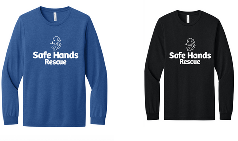 Safe Hands Rescue long sleeve T-shirt(Safe Hands logo)