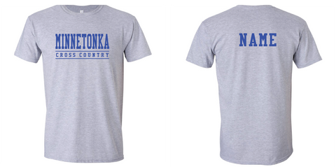 Minnetonka Cross Country Superfan T-shirt with back name