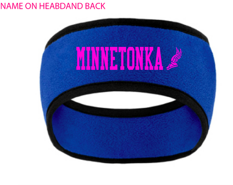 Minnetonka Track & Field Knit headband with name