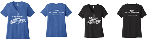 Safe Hands Rescue Women's 20th Anniversary short sleeve V-neck T