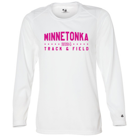 Minnetonka Track & Field Ladies Long Sleeve Dri fit T