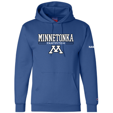 Minnetonka Fastpitch hooded sweatshirt with name