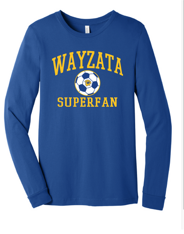 Wayzata Girls Soccer Superfan long sleeve T-shirt