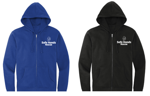 Safe Hands Rescue full zip Hooded Sweatshirt