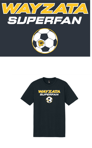 Wayzata Girls Soccer Short sleeve Navy Blue Superfan T-shirt