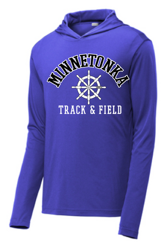 Minnetonka East Track & Field long sleeve hooded  Dri Fit T-shirt
