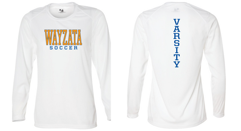 Wayzata Girls Soccer Womens long sleeve team T-shirt-with VARSITY